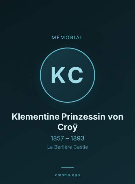 Memorial portrait of Klementine Prinzessin von Croÿ
