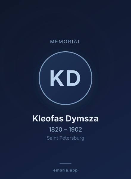 Memorial portrait of Kleofas Dymsza