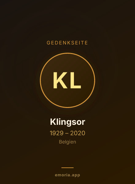 Gedenkportrait von Klingsor