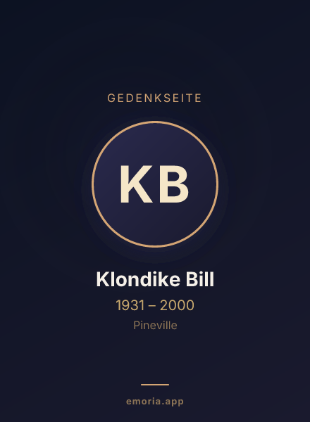 Gedenkportrait von Klondike Bill