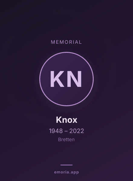 Memorial portrait of Knox