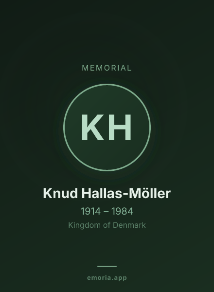 Memorial portrait of Knud Hallas-Möller