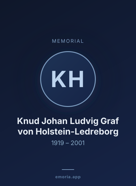 Memorial portrait of Knud Johan Ludvig Graf von Holstein-Ledreborg