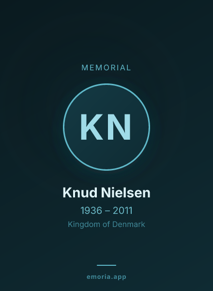 Memorial portrait of Knud Nielsen