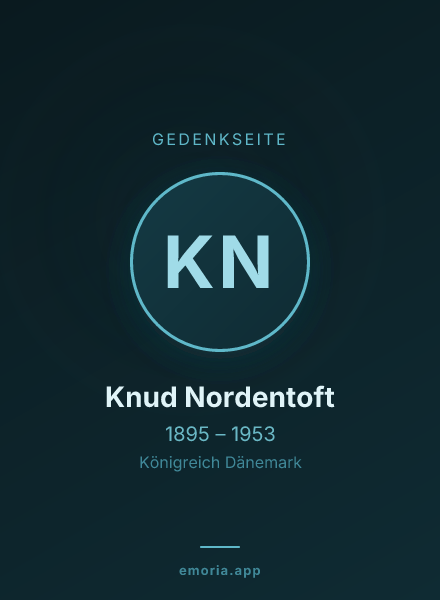 Gedenkportrait von Knud Nordentoft