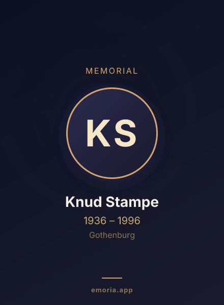 Memorial portrait of Knud Stampe