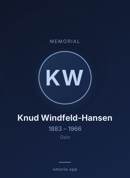 Memorial portrait of Knud Windfeld-Hansen