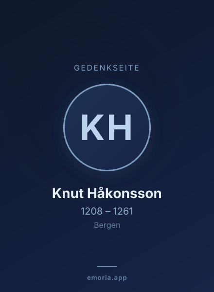 Gedenkportrait von Knut Håkonsson