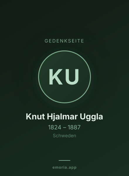 Gedenkportrait von Knut Hjalmar Uggla