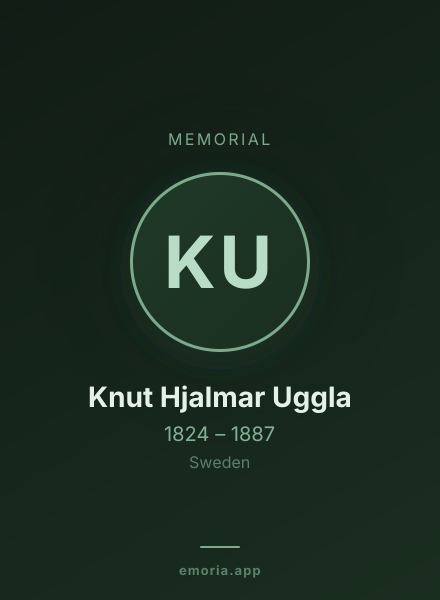 Memorial portrait of Knut Hjalmar Uggla