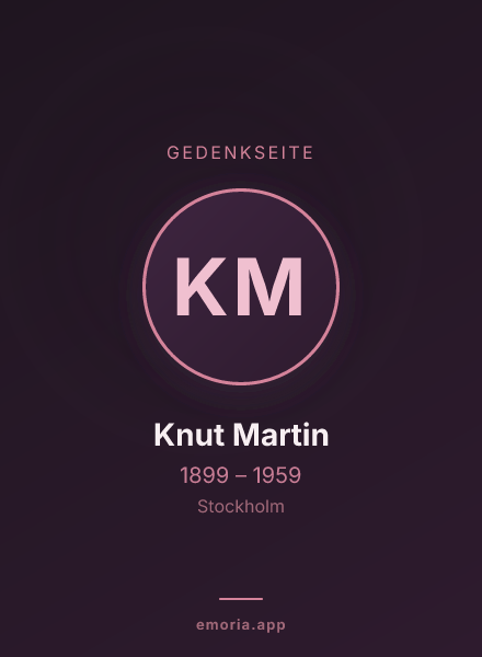 Gedenkportrait von Knut Martin