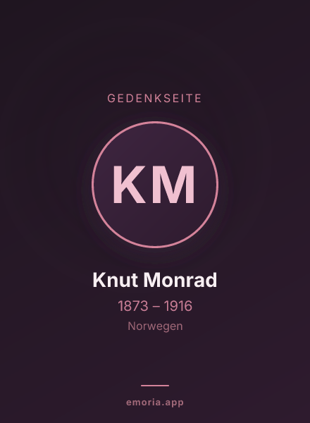 Gedenkportrait von Knut Monrad