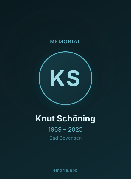 Memorial portrait of Knut Schöning