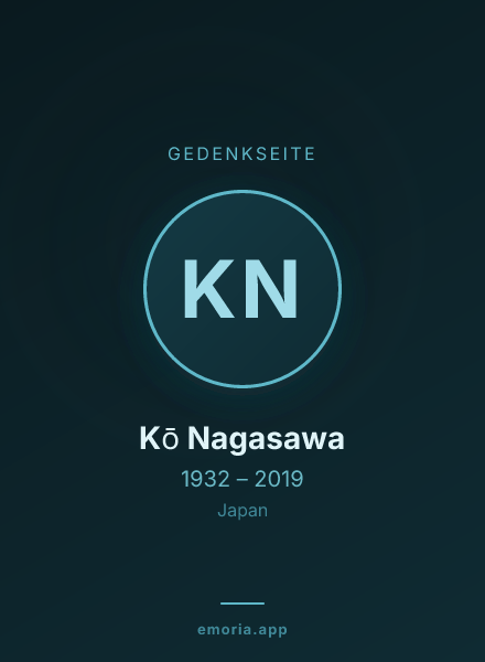 Gedenkportrait von Kō Nagasawa
