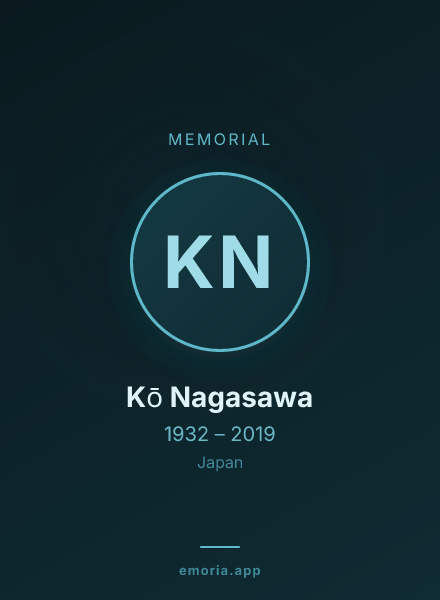 Memorial portrait of Kō Nagasawa