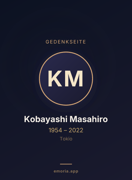 Gedenkportrait von Kobayashi Masahiro