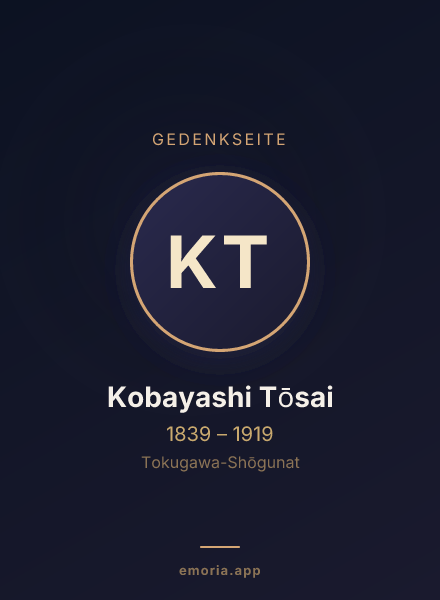 Gedenkportrait von Kobayashi Tōsai