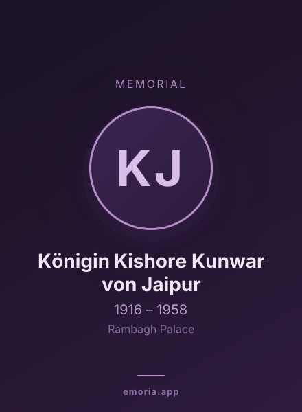 Memorial portrait of Königin Kishore Kunwar von Jaipur