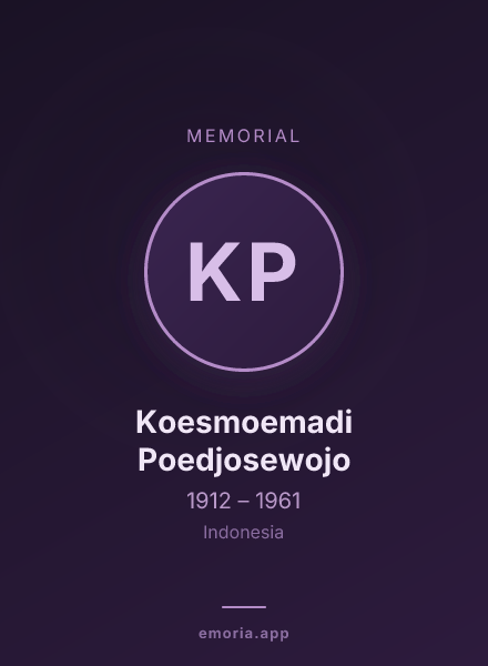 Memorial portrait of Koesmoemadi Poedjosewojo