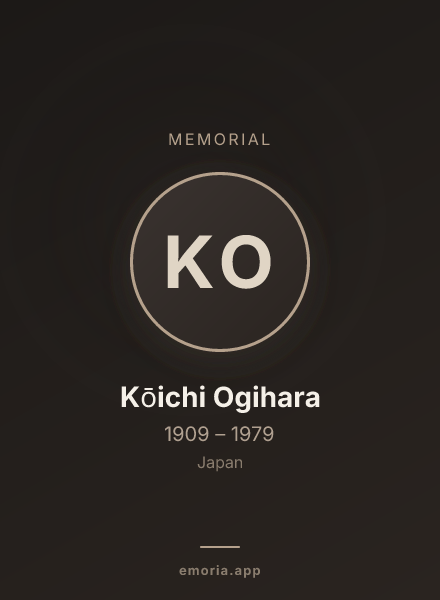 Memorial portrait of Kōichi Ogihara