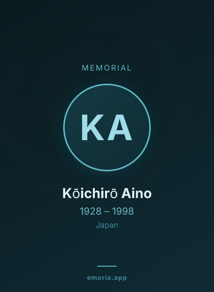 Memorial portrait of Kōichirō Aino