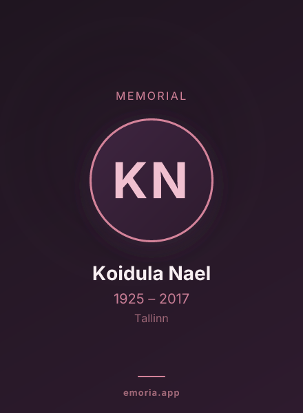 Memorial portrait of Koidula Nael