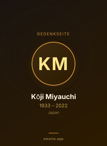 Gedenkportrait von Kōji Miyauchi