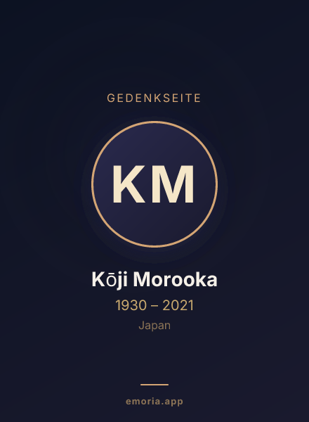 Gedenkportrait von Kōji Morooka