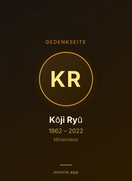 Gedenkportrait von Kōji Ryū