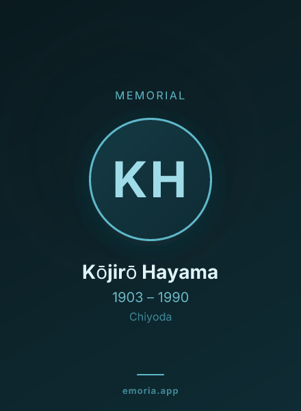 Memorial portrait of Kōjirō Hayama