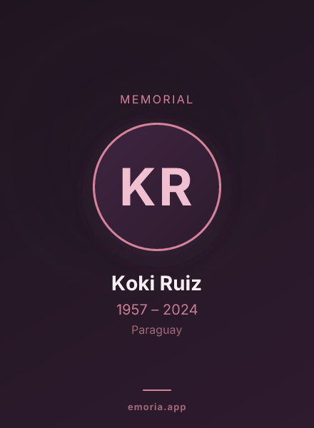 Memorial portrait of Koki Ruiz