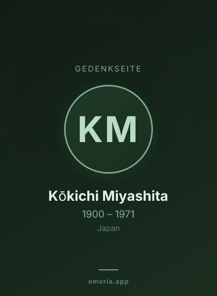 Gedenkportrait von Kōkichi Miyashita