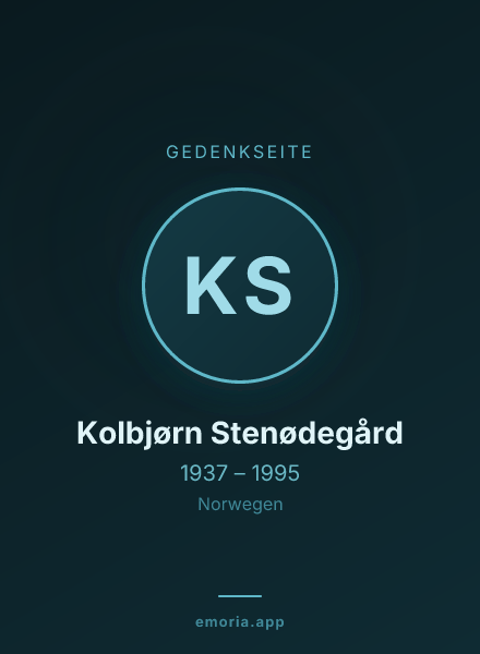 Gedenkportrait von Kolbjørn Stenødegård