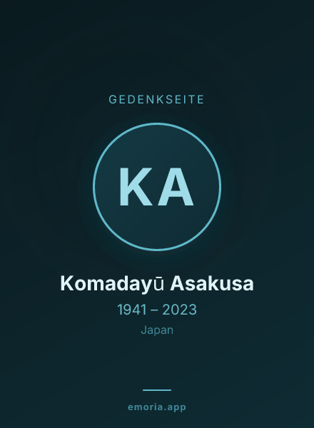 Gedenkportrait von Komadayū Asakusa