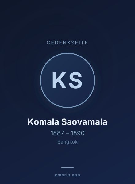 Gedenkportrait von Komala Saovamala