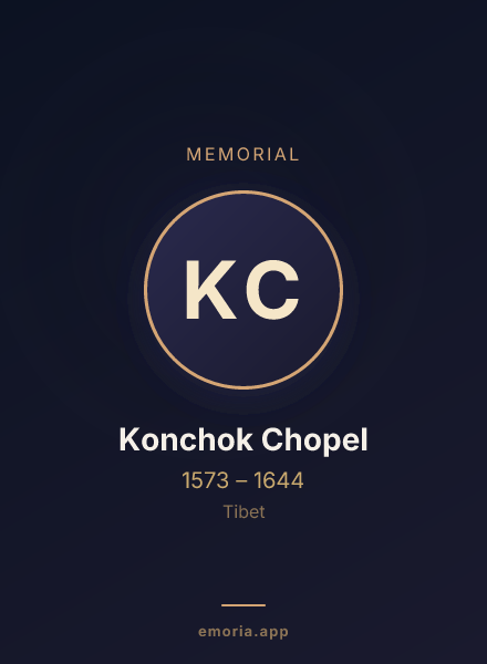 Memorial portrait of Konchok Chopel