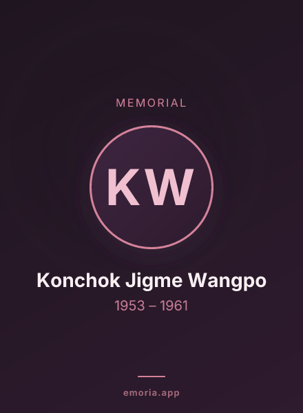 Memorial portrait of Konchok Jigme Wangpo