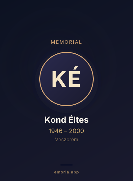 Memorial portrait of Kond Éltes