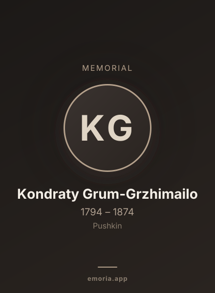 Memorial portrait of Kondraty Grum-Grzhimailo