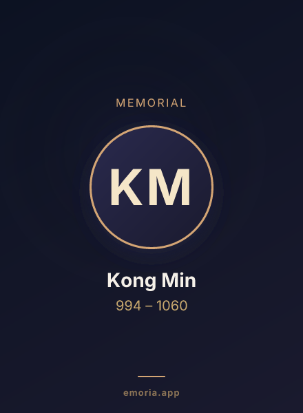 Memorial portrait of Kong Min