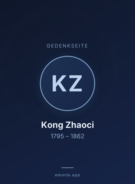 Gedenkportrait von Kong Zhaoci