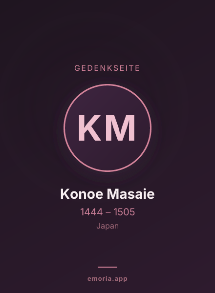 Gedenkportrait von Konoe Masaie