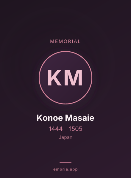 Memorial portrait of Konoe Masaie