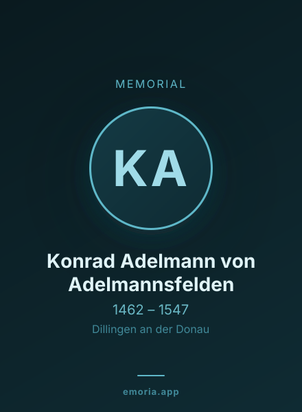 Memorial portrait of Konrad Adelmann von Adelmannsfelden