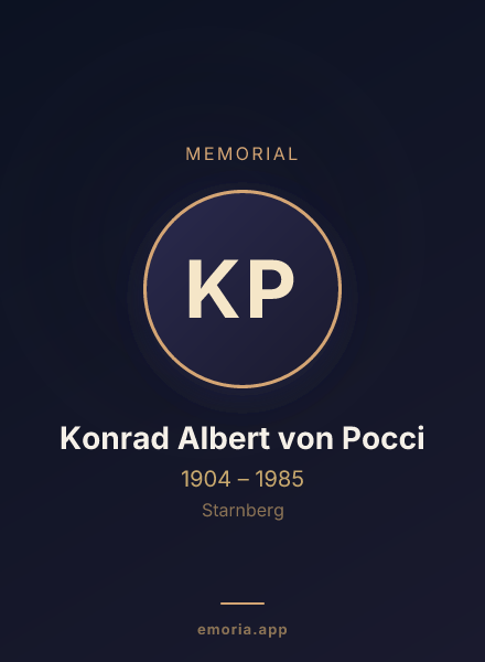 Memorial portrait of Konrad Albert von Pocci