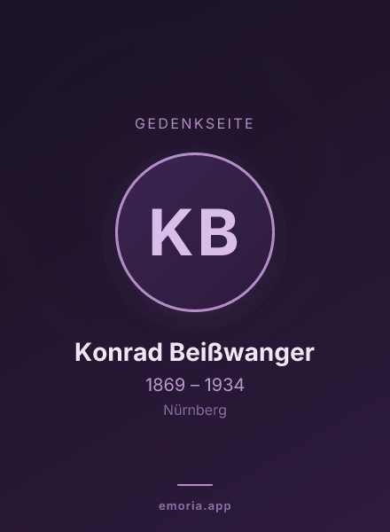 Gedenkportrait von Konrad Beißwanger
