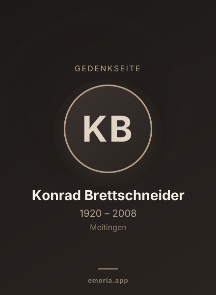 Gedenkportrait von Konrad Brettschneider
