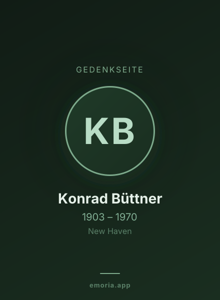 Gedenkportrait von Konrad Büttner