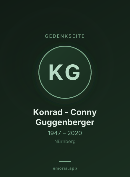 Gedenkportrait von Konrad - Conny Guggenberger