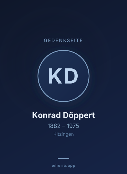 Gedenkportrait von Konrad Döppert